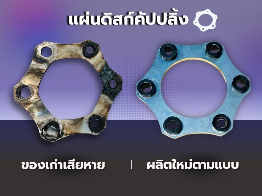 แผ่นดิสก์คัปปลิ้งที่เสียหาย